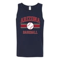 thumbnail image 2 of Wild Bobby City of Arizona Baseball Fantasy Fan Sports Men's Tank Top, Navy, Large, 2 of 6