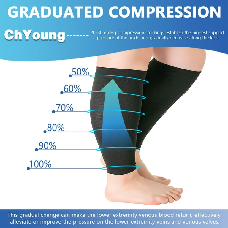 Compression Socks Men Women Support Hose Varicose Veins Edema Gradient  Pressure