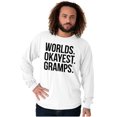 thumbnail image 3 of Worlds Okayest Gramps Relative Family Men's Big & Tall Long Sleeve Graphic Tee Brisco Brands 3X, 3 of 5