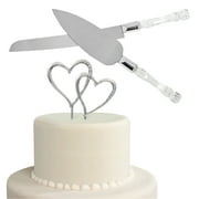 Wedding Cake Topper & Cake Server Kit - 3 Pc