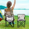 thumbnail image 5 of BZSMCE Camping Chairs Modern Blooming Whiskers Pattern Folding chair, 5 of 8