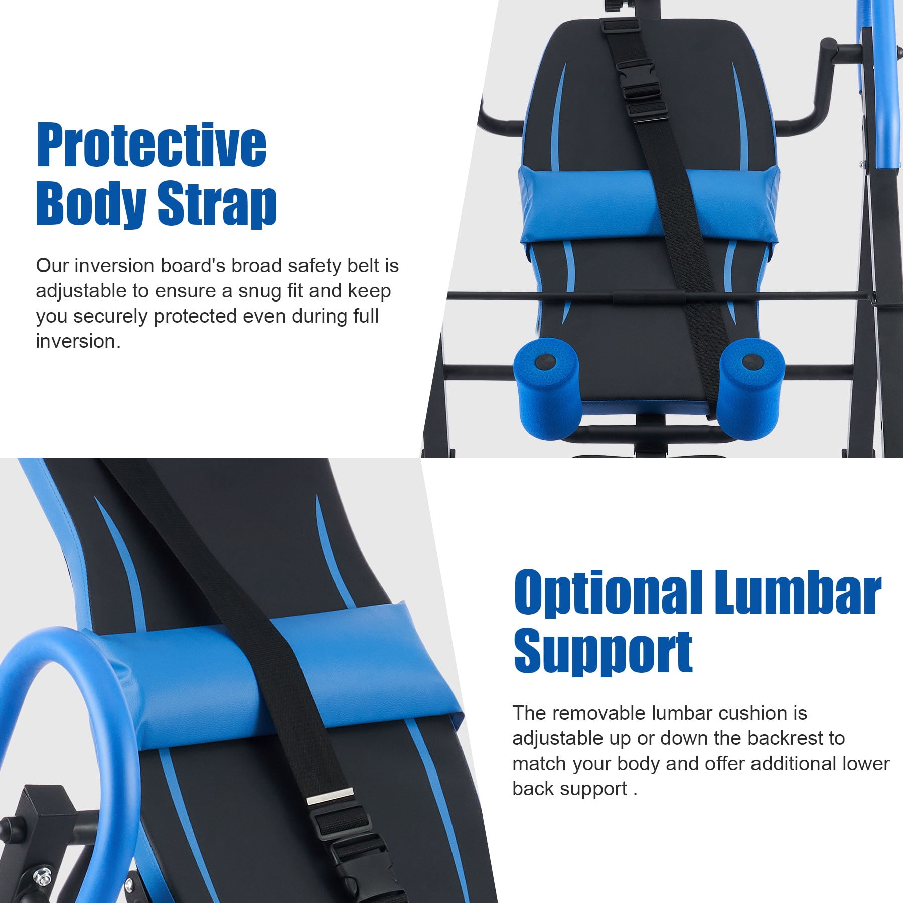 Planche De Soutien Lombaire, Planche De Soutien Lombaire Réglable Avec Aimant De Massage | Appareil De Massage Pour La Colonne Vertébrale - Outil D'entraînement Pour Bureau, Maison, Salle De Sport