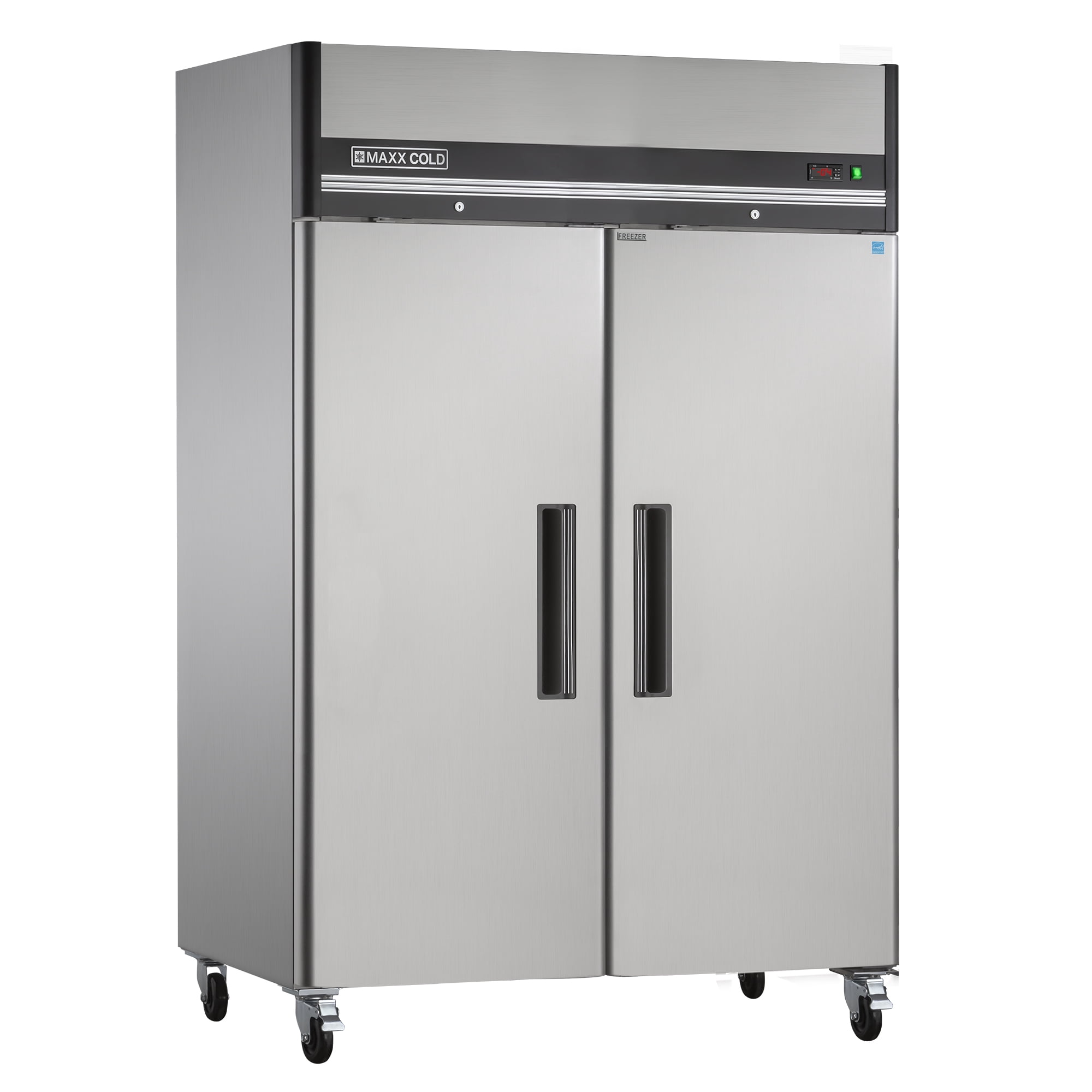 Maxx Cold X-Series 49 Cu Ft Reach In Freezer Two Door Top Mount, Model# MXCF-49FDHC