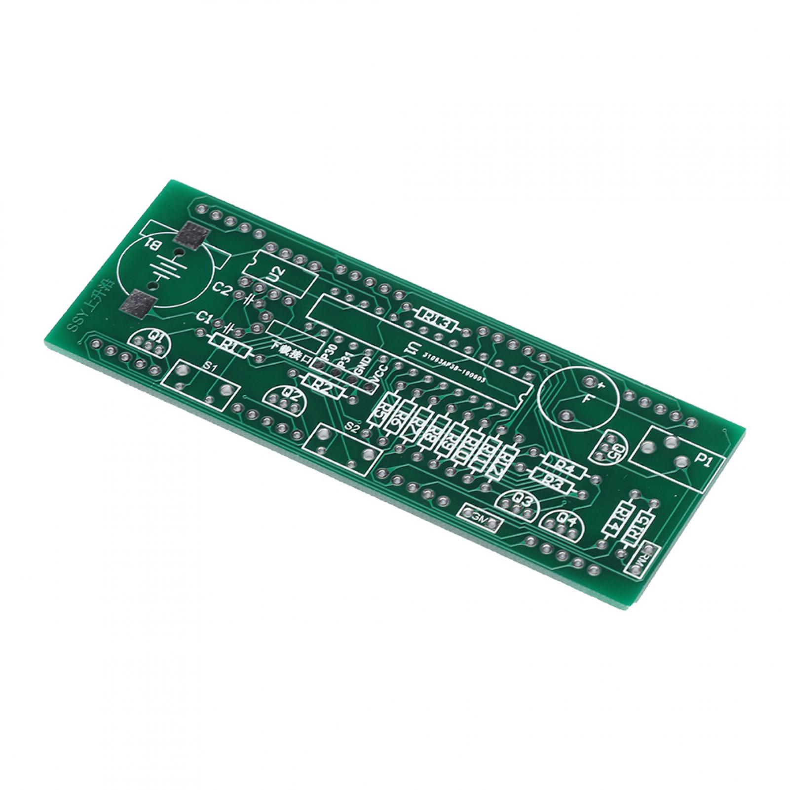 Tebru Electronic Digital LED Alarm Clock DIY Kit Time Light Temperature