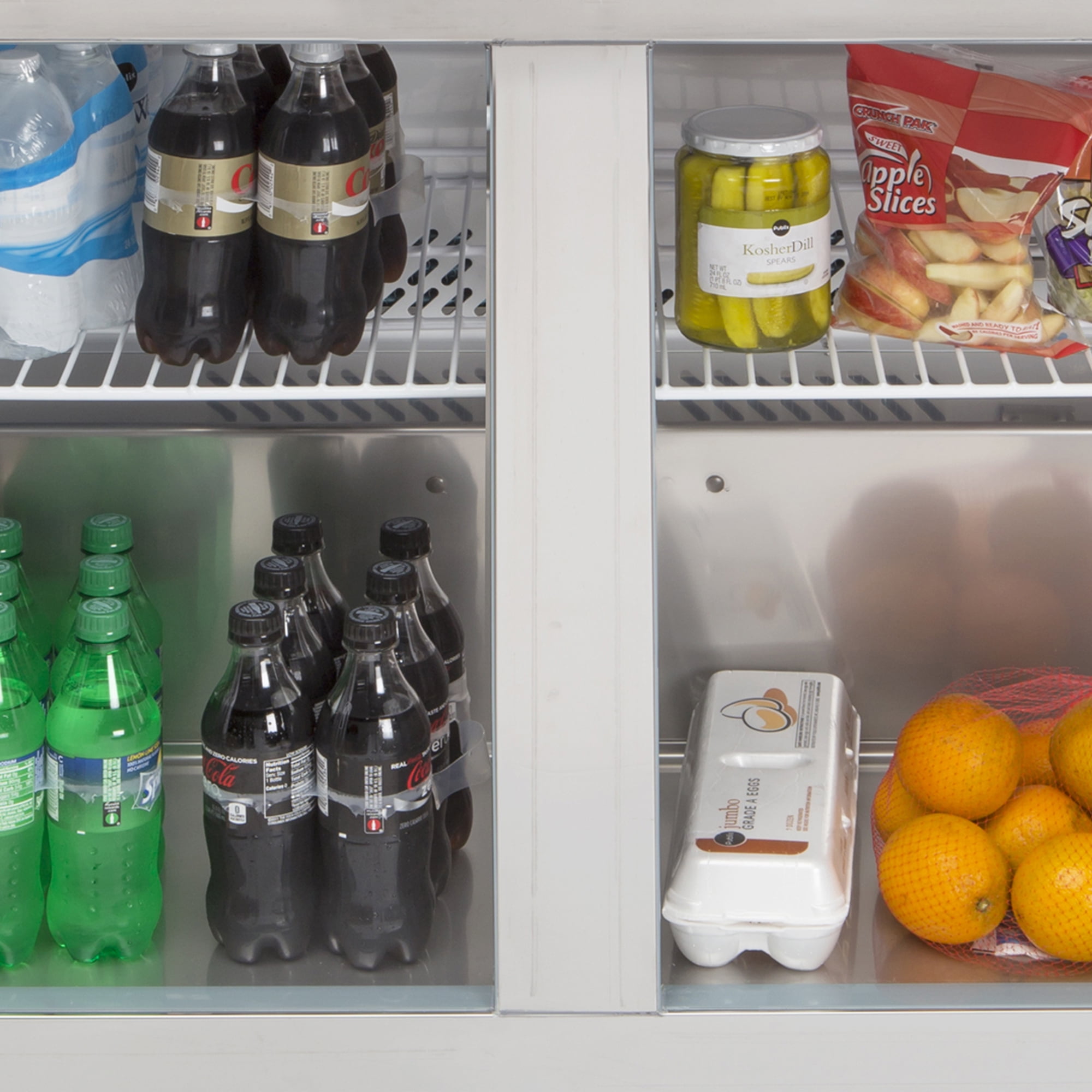 Maxx Cold Double Door Undercounter Refrigerator, 48.3", 12 cu. ft. Capacity, in Stainless Steel (MXCR48UHC)