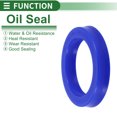 thumbnail image 3 of Unique Bargains Sello de Aceite Universal Labio UN Anillo Sello de Eje Rotativo 53x73x12mm Alta Presión TPU Azul 5 Pcs, 3 of 7