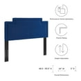 thumbnail image 5 of Headboard, Twin Size, Blue Navy, Velvet, Modern Contemporary Mid-Century French Country, Mid Century Bedroom Master Guest Suite Room, 5 of 9