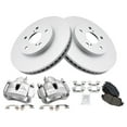 thumbnail image 2 of TRQ Front Brake Pad & Rotor Kit Brake Caliper Brake Pads Brake Rotor Ceramic Vented Premium G-Coated Fits Select 2005-2007 Toyota Avalon 2005-2006 Camry 2004-2010 Sienna 2004-2008 Solara, 2 of 6