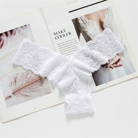 Hamky Womens Underwear Cotton Underwear Women s Bikini G String Panty Lace Trim 5 Colors Comfy Underwear Seamless Underwear Hipster Panties White S