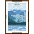 thumbnail image 5 of Art.com Glacier Bay, Alaska, Glacier Scene Art Print by Lantern Press, Brown Frame Wall Art, 17" x 23", 5 of 5