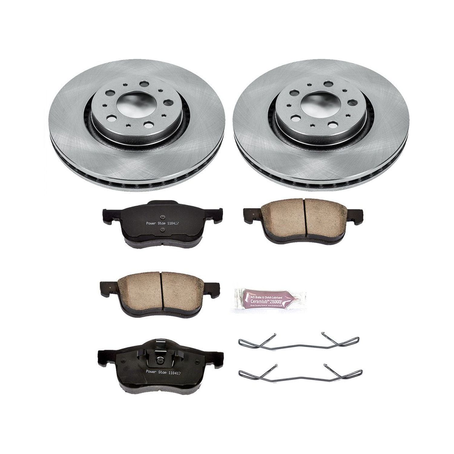 Power Stop Front Stock Replacement Brake Pad and Rotor Kit KOE5193