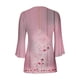 thumbnail image 5 of Fiudx Tops para Mujer Blusa Holgada de Manga Corta con Cuello En V Informal Estampada a La Moda para Mujer, 5 of 5
