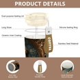 thumbnail image 3 of BZSMCE Coffe Bottles Stainless Steel Water Bottle With Fasshion Leopard with Floral Crown Pearls Printed, 3 of 8
