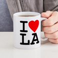 thumbnail image 4 of CafePress - I Love LA Mug - 11 oz Ceramic Mug - Novelty Coffee Tea Cup, 4 of 4