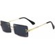 thumbnail image 1 of Ubiuo Rimless Rectangle Sunglasses For Women Fashion Frameless Square Glasses For Men Ultralight Uv400 Eyewear Unisex, 1 of 4