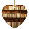 thumbnail image 1 of Adornos Estante Biblioteca Plano 2 Caras en Forma Corazón Acrílico Regalo para Amantes Los Libros, 1 of 9