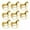 8pcs, variant on bestolf Standing Horse Napkin Ring Metal Horse Shaped Napkin Rings Gold Western Equestrian Napkin Buckle