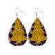 thumbnail image 1 of Pendientes para mujer, regalos para mujer, tendencia de moda navideña, personalidad, pendientes colgantes con patrón de cuero, joyería, regalo, pendiente de cuero, 1 of 3