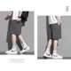 thumbnail image 3 of Pantalones cortos holgados de seda de hielo para hombre, pantalones cortos deportivos ligeros informales de pierna recta para verano, pantalones cortos de baloncesto de secado rápido, 3 of 5