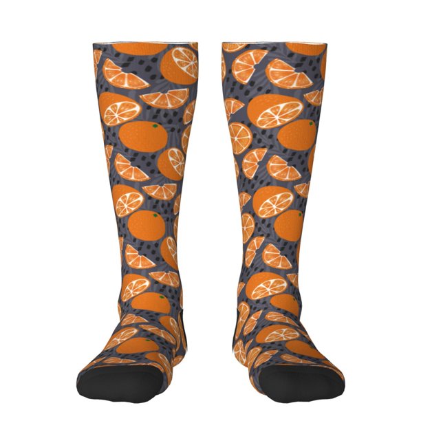 Balery Various Oranges Calcetines novedosos Calcetines deportivos Calcetines hasta la rodilla Calcetines de algodón Calcetines originales y geniales