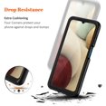 thumbnail image 5 of For Samsung A12 Case, [Built-In Screen Protector] Full Body Clear Bumper Case Shockproof Protective Phone Cases Cover For Samsung Galaxy A12, Black[L2116], 5 of 5