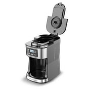 Gourmia 12-Cup Grind & Brew Coffee Maker with Integrated Grinder Black