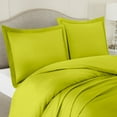 thumbnail image 4 of Nestl 3pc Queen Duvet Cover Set, Luxury Microfiber Duvet Cover Queen with 2 Pillow Shams, (90"x90"), Garden Green, 4 of 7