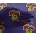thumbnail image 4 of oneOone Viscose Chiffon Fabric Bird & Mushroom Block Fabric Prints By Yard 42 Inch Wide, 4 of 4