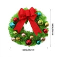 thumbnail image 3 of Fmbmuo Christmas Wreath with Ornaments for Cozy Door Decor, Modern Farmhouse Style, Indoor Use, 3 of 4