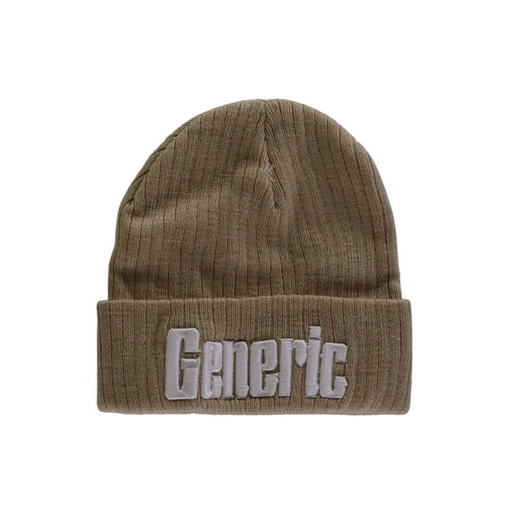 Brown Knit Generic Beanie - Hat