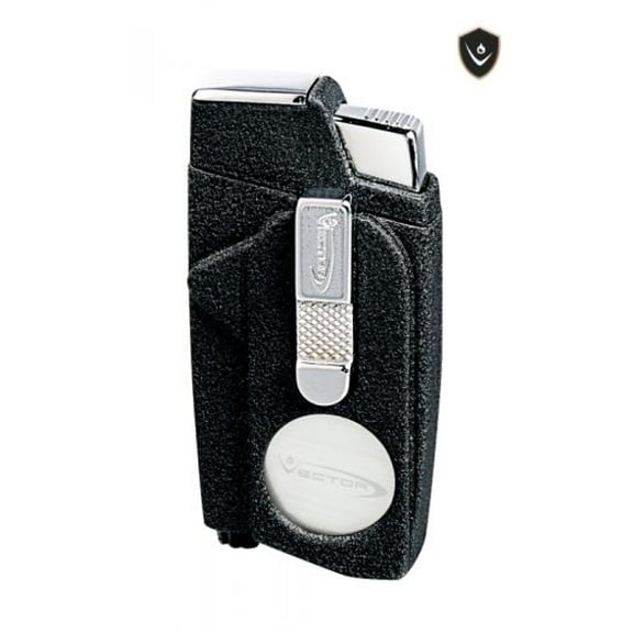 Vector Xcaliber Double Flame Lighter with Cutter