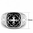 thumbnail image 2 of Mens Silver Cross Stainless Steel Anillo Cruz Compromiso Regalo Para Hombre Acero Inoxidable, 2 of 4