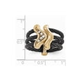 thumbnail image 6 of Grey Titanium Ring Band Gemstone Sapphire (Colors) Round White, 6 of 6