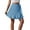 Blue, variant on EDFBUYKRS Female Skirts Mini Skirts for Women High Waisted Lace up Skirt European and Style High Waist Pure Color Skirt