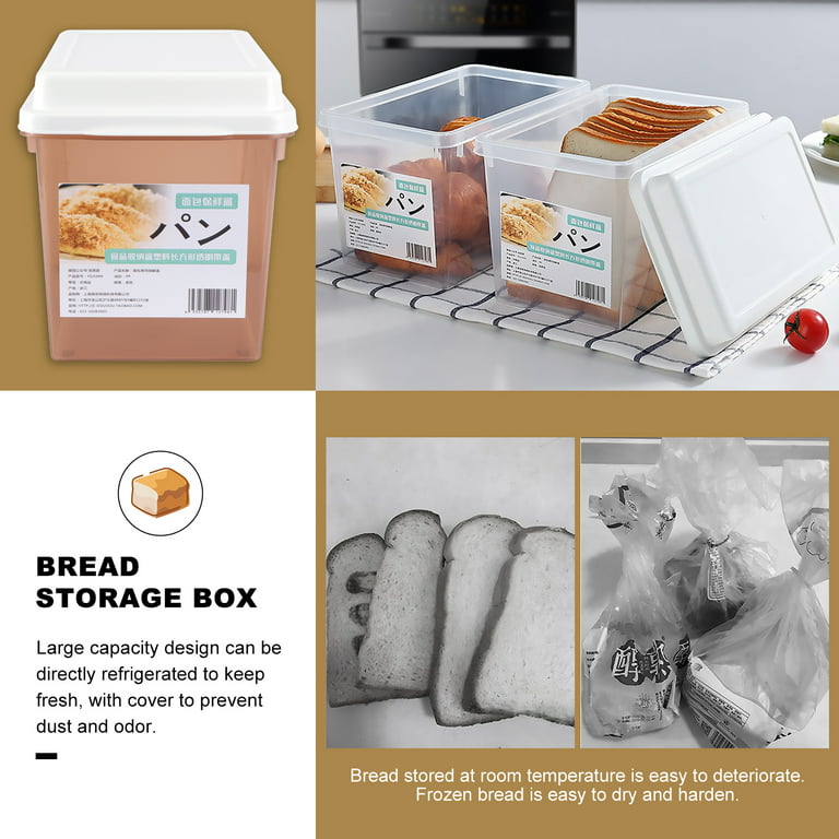1pc Refrigerator Storage Box With Handle, Kitchen Food Organizer, Plastic  Sealed Fresh-keeping Container
