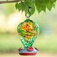 thumbnail image 2 of Muse Garden Hummingbird Feeders for Outdoors Hanging, Blown Glass Hummingbird Feeder Gifts for Women, Garden Decor Backyard Decor, Unique Gardening Gifts for Older Women, 34OZ, Comet, 2 of 10