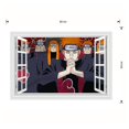 thumbnail image 4 of Pegatina de pared 3D de Naruto Uchiha Itachi Shippuden, decoración del hogar, calcomanías de anime de 60x90cm Afortunado Sencillez, 4 of 4