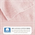 thumbnail image 3 of Great Bay Home Quick-Dry 100% Cotton 6 Piece Towel Set, Pink., 3 of 6