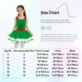thumbnail image 6 of Zaldita Girls Ms Santa Clause Christmas Costume Shiny Sequins Tutu Dress Ballet Ice Skater Dancewear Green 8, 6 of 7