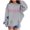 Gray, variant on Zpanxa Girls Hibiscus Flower Embroidered Hoodie Sweatshirt Long Sleeve Pullover Kangaroo Pocket Toddler