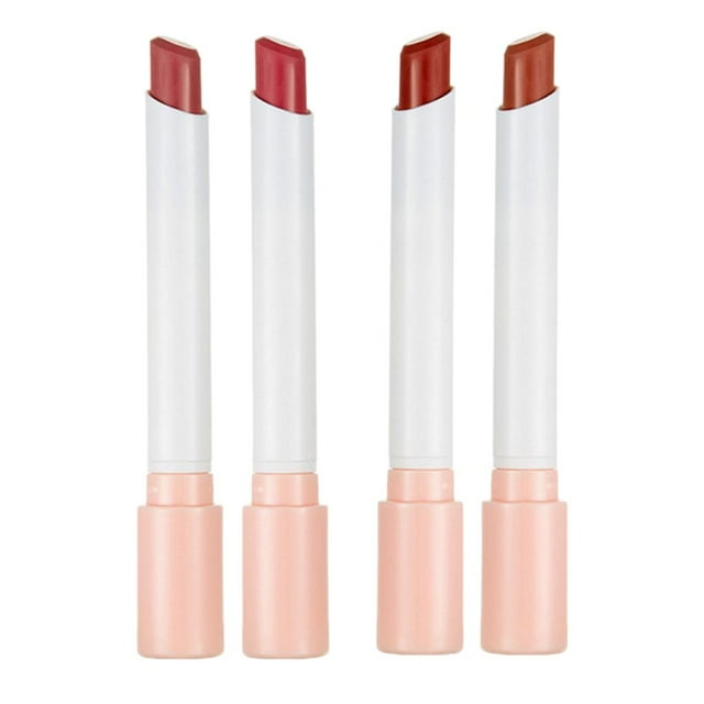 Barras de Hidratantes Mate de Maquillaje 4pcs para de Color de Barra de Suave - Rosado Fernando Lápiz labial de maquillaje mate