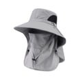 thumbnail image 2 of Sombrero de Pesca Multifuncional con Cubre Rostro Removible Plegable Nailon Transpirable y Resistente al Desgarro Protección Solar, 2 of 9