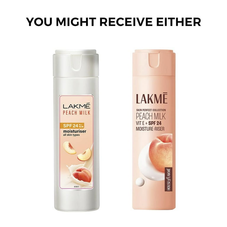 Lakme Peach Milk Moisturizer SPF 24 Sunscreen Lotion 120 ml