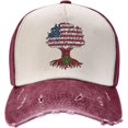 American Crown with Moroccan Roots Trucker Hat Denim Baseball Cap