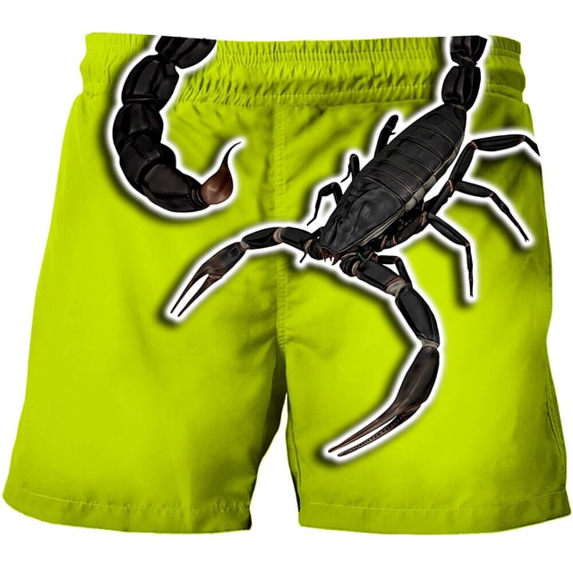 2022 Animal Scorpion 3D Print Short Pants For Children New Fashion Short Pants Streetwear Cool T Shirts9T Gong Bohan LED