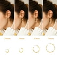 thumbnail image 6 of Clearance 14K Gold Plated Hoop Earrings for Women Large Twisted with Hypoallergenic 925 Sterling Silver Needle 20/30/50/70mm Small/Oversized Vintage Ear Loop Hoops for Her Birthday Christmas, 6 of 6