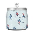 thumbnail image 7 of Yayeee Ashtray with Lid for Cigarette Smokeless Stainless Steel Home Ash Holder, Hockey Action Zone, 7 of 7