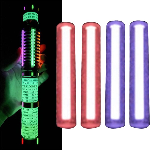 Tubo luminoso de cristal de 4x1,5x6mm, tubo de lámpara autoluminoso, tubo de lámpara autoluminoso para acampar al , senderismo, accesorios de DYNWAVEMX tubo luminoso