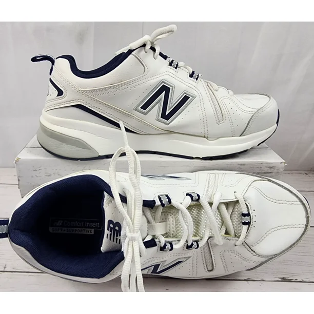 New Balance 608, Navy Blue/White, Lace Up, Comfort Insert, Men's Size 10 4E