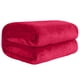 thumbnail image 2 of Manta De Felpa Manta de forro polar de color liso de 100x140cm, suave, de microfibra de poliéster, para cama, sofá, todas las estaciones, ligera, transpirable, regalo (rojo rosa, 1 pieza) Rkxzt, 2 of 8
